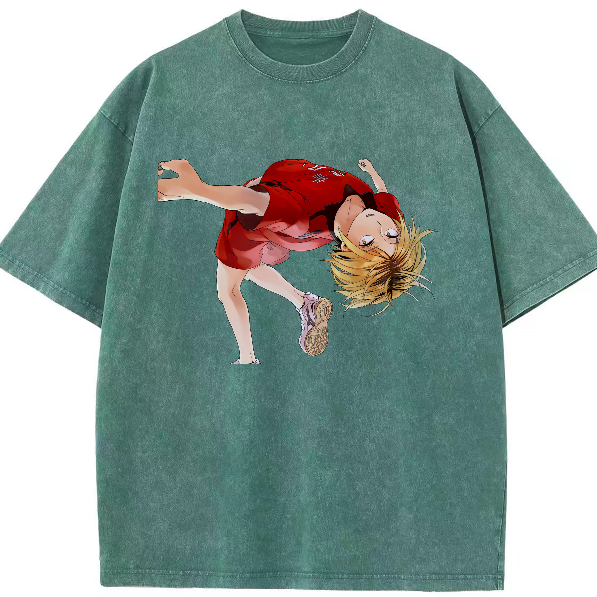 （画像用） ハイキュー!! Haikyu!! 綿100% ヴィンテージ風 半袖Tシャツ（フロントプリント）